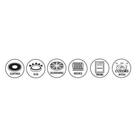 Patelnia granitowa nieprzywierająca indukcja zestaw patelni GRANDE 20 / 26 cm 3-ele ORION 110275