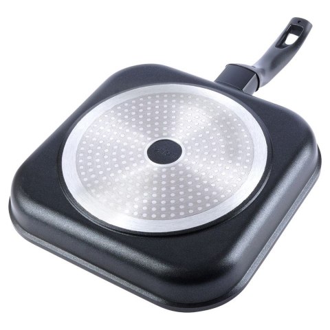 Patelnia grillowa do grillowania GRILL granitowa kwadratowa GRANDE 26x26 cm ORION 112969