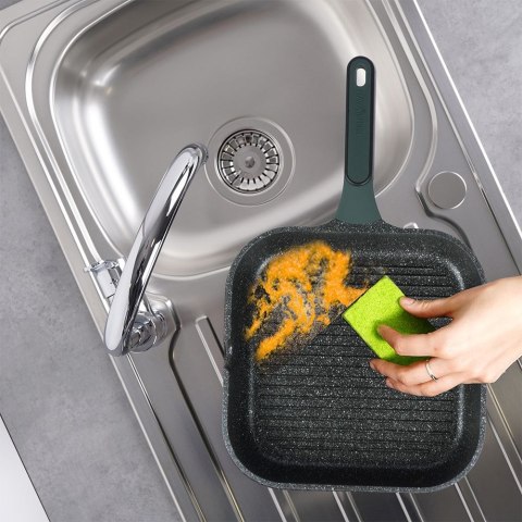 Patelnia grillowa do grillowania GRILL granitowa kwadratowa IMPERIAL 28x28 cm NAVA 10-302-042