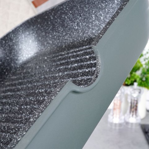 Patelnia grillowa do grillowania GRILL granitowa kwadratowa IMPERIAL 28x28 cm NAVA 10-302-042