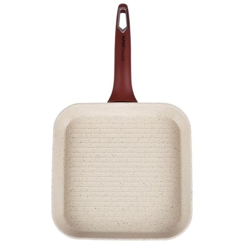 Patelnia grillowa do grillowania GRILL granitowa kwadratowa TERRESTRIAL 27x27 cm NAVA 10-044-010