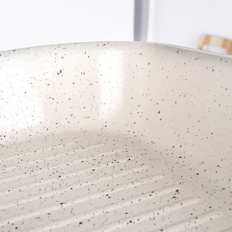 Patelnia grillowa do grillowania GRILL granitowa kwadratowa TERRESTRIAL 27x27 cm NAVA 10-044-010