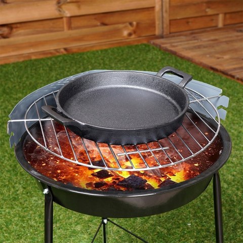 Patelnia grillowa do grillowania GRILL żeliwna 20 cm EXCELLENT HOUSEWARE 110508
