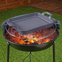 Patelnia grillowa do grillowania GRILL żeliwna 22x18 cm VAGGAN 259307