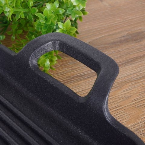 Patelnia grillowa do grillowania GRILL żeliwna 22x18 cm VAGGAN 259307