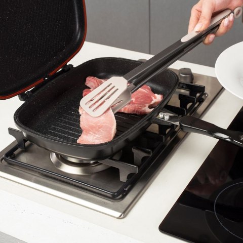 Patelnia grillowa do grillowania granitowa dwustronna GRILL FUNTZIO 32 cm NAVA 10-142-003