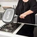 Patelnia grillowa do grillowania granitowa dwustronna GRILL FUNTZIO 32 cm NAVA 10-142-003