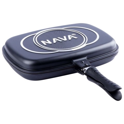 Patelnia grillowa do grillowania granitowa dwustronna GRILL FUNTZIO 36 cm NAVA 10-142-005