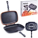 Patelnia grillowa do grillowania granitowa dwustronna GRILL FUNTZIO 36 cm NAVA 10-142-005