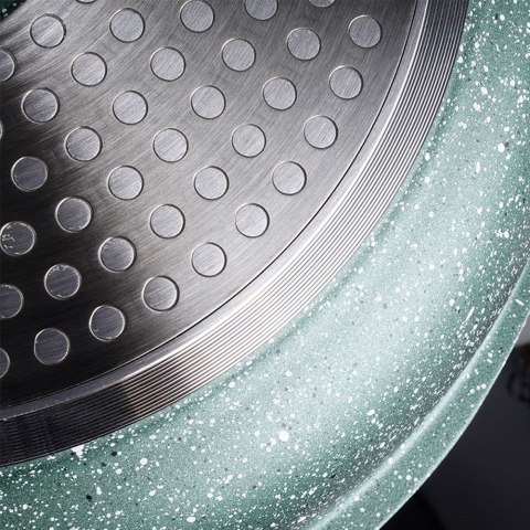 Patelnia grillowa do grillowania granitowa kwadratowa OMEGA 28x28 cm NAVA 10-255-020