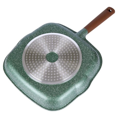 Patelnia grillowa do grillowania granitowa kwadratowa OMEGA 28x28 cm NAVA 10-255-020