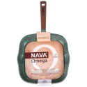 Patelnia grillowa do grillowania granitowa kwadratowa OMEGA 28x28 cm NAVA 10-255-020