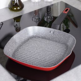 Patelnia grillowa do grillowania granitowa kwadratowa TAURUS 29x29 cm NAVA 10-144-061