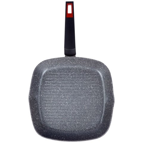 Patelnia grillowa do grillowania granitowa kwadratowa TAURUS 29x29 cm NAVA 10-144-061