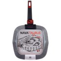 Patelnia grillowa do grillowania granitowa kwadratowa TAURUS 29x29 cm NAVA 10-144-061