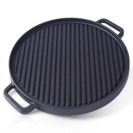 Patelnia grillowa do grillowania żeliwna dwustronna GRILL 37x31 cm VAGGAN 259311