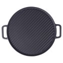 Patelnia grillowa do grillowania żeliwna dwustronna GRILL 37x31 cm VAGGAN 259311