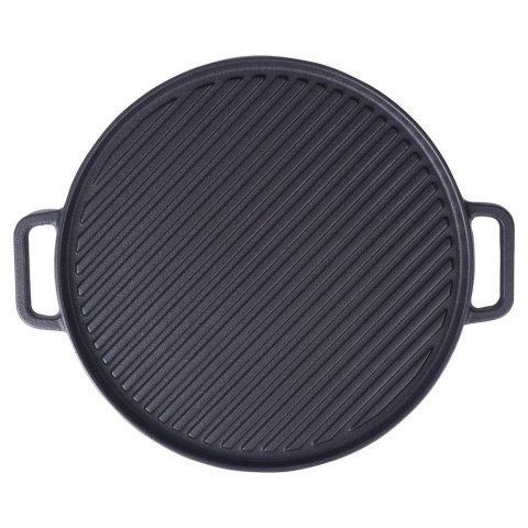 Patelnia grillowa do grillowania żeliwna dwustronna GRILL 37x31 cm VAGGAN 259311