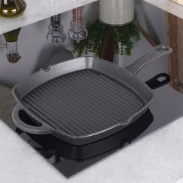 Patelnia grillowa do grillowania żeliwna kwadratowa GRILL 25x25 cm HIT 110573