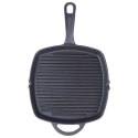 Patelnia grillowa do grillowania żeliwna kwadratowa GRILL 25x25 cm HIT 110573