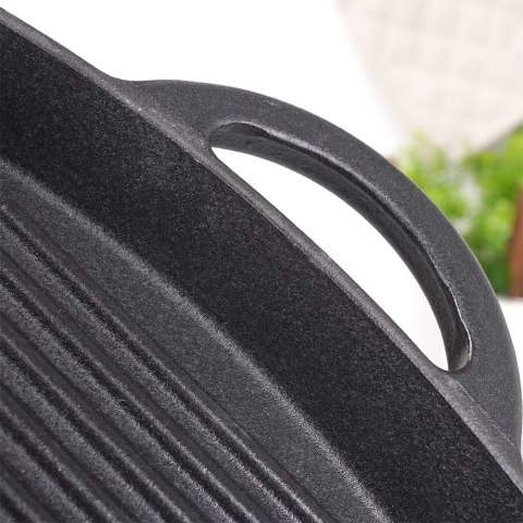 Patelnia grillowa do grillowania żeliwna kwadratowa GRILL 25x25 cm HIT 110573