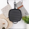 Patelnia grillowa do grillowania żeliwna kwadratowa GRILL 25x25 cm HIT 110573