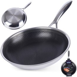 Patelnia stalowa ze stali nierdzewnej NON-STICK indukcja COOKCELL 24 cm ORION 112980