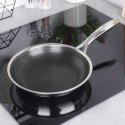 Patelnia stalowa ze stali nierdzewnej NON-STICK indukcja COOKCELL 28 cm ORION 112982