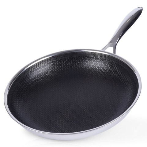 Patelnia stalowa ze stali nierdzewnej NON-STICK indukcja COOKCELL 28 cm ORION 112982