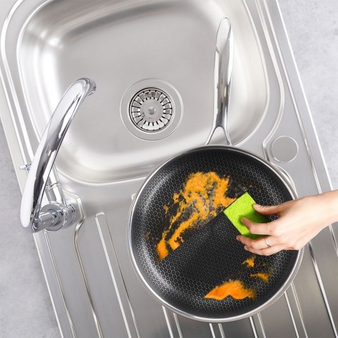 Patelnia stalowa ze stali nierdzewnej indukcja głęboka COOKCELL 26 cm ORION 112981