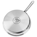 Patelnia stalowa ze stali nierdzewnej nieprzywierająca indukcja 28 cm VILDE 199019