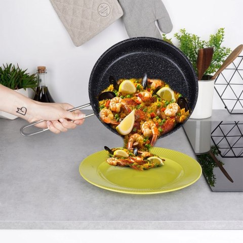 Patelnia stalowa ze stali nierdzewnej nieprzywierająca indukcja GRANDE 26 cm ORION 113205