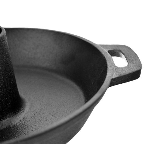 Patelnia ze stojakiem na kurczaka do smażenia żeliwna LITINA 28 cm ORION 113208