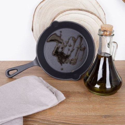 Patelnia żeliwna indukcja ciężka 16 cm VAGGAN 259305