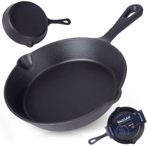 Patelnia żeliwna indukcja ciężka 20 cm VAGGAN 259306