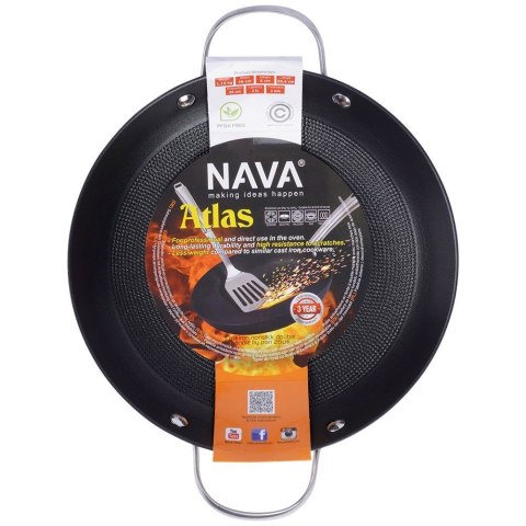Patelnia żeliwna indukcja ciężka ATLAS 26 cm NAVA 10-205-009