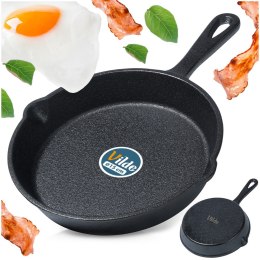 Patelnia żeliwna indukcja ciężka CAST LINE mała 15 cm VILDE 199033