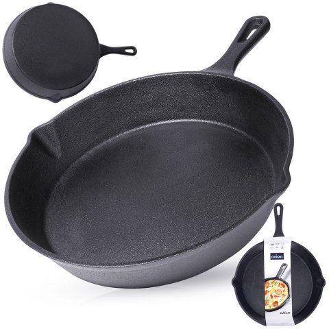 Patelnia żeliwna indukcja ciężka LITINA 25 cm ORION 112975