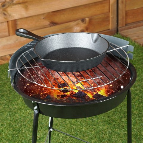 Patelnia żeliwna z nakładką silikonową na indukcję ciężka CAST LINE 20 cm VILDE 199034