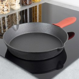 Patelnia żeliwna z silikonową nakładką na indukcję ciężka CAST LINE 25 cm VILDE 199035