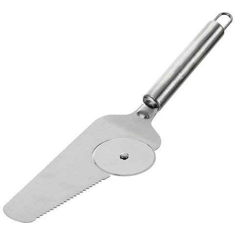 Łopatka z nożem do krojenia pizzy stalowa 28cm ORION 144707