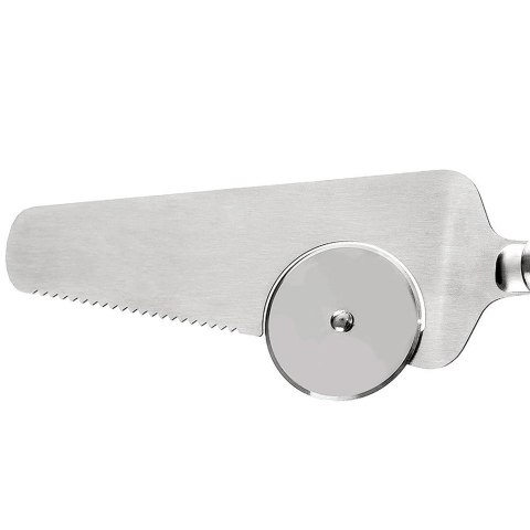 Łopatka z nożem do krojenia pizzy stalowa 28cm ORION 144707