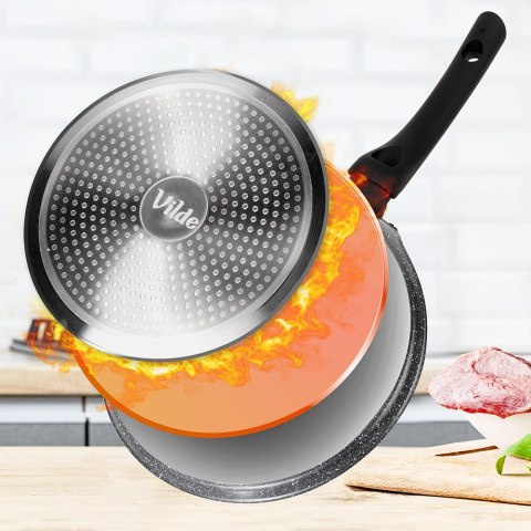 Patelnia do naleśników naleśnikowa granitowa BLACK LINE 26 cm VILDE 199078