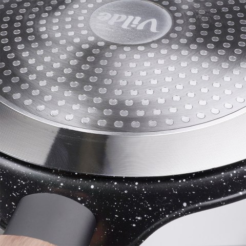 Patelnia do naleśników naleśnikowa granitowa BLACK&WOOD 24 cm VILDE 199055