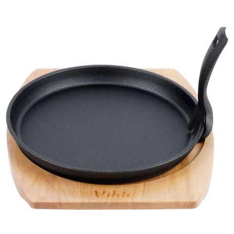 Patelnia do serwowania żeliwna z deską CAST LINE 22 cm VILDE 199072