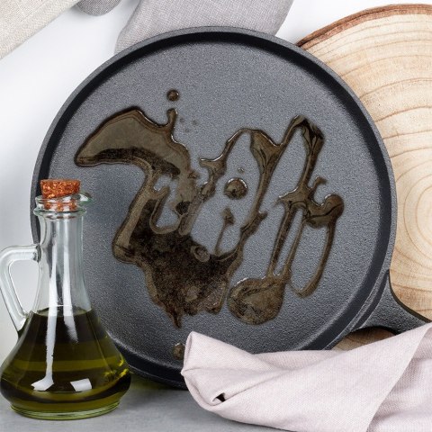 Patelnia do smażenia naleśników naleśnikowa żeliwna CAST LINE 26 cm VILDE 199069