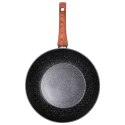 Patelnia głęboka wok granitowa NON-STICK indukcja BLACK&WOOD 28 cm VILDE 199079