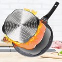 Patelnia granitowa do jajek sadzonych placków pancakes 4 otwory BLACK LINE 26 cm VILDE 199076