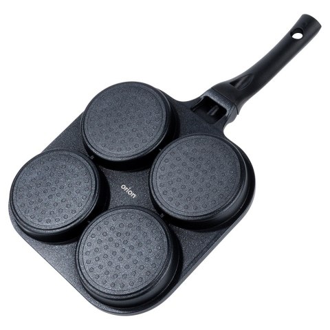 Patelnia granitowa do jajek sadzonych placków pancakes 4 otwory GRANDE 22x22cm ORION 113211