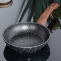 Patelnia granitowa nieprzywierająca indukcja NON-STICK BLACK&WOOD 16 cm VILDE 199058
